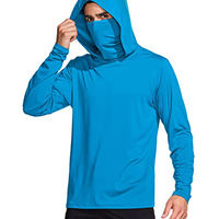 Vente en gros de chemise de pêche à capuche pour hommes en plein air personnalisé séchage rapide respirant Upf50 protection solaire maillot de pêche conception Logo
