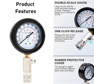 Motorzylinder-Kompressionstester-Kit Zylinder manometer Benzinmotor Zylinder kompression <span class=keywords><strong>tester</strong></span> für M10 M12 M14 M18 - Product Image 3
