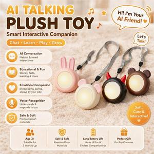 Dispositivo Inteligente con IA para el Cuello en Caja de Regalo con Asistente de Voz Multilingüe para Niños, Regalo de Cumpleaños, Proveedor OEM Personalizado - Product Image 3
