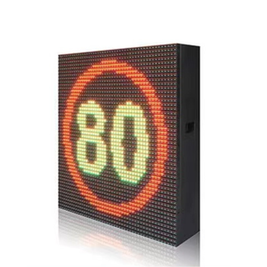 شاشة عرض LED عالية الجودة P10 5 بالألوان الكاملة علامة رسائل متغيرة على الطرق الخارجية إشارات المرور للحد من السرعة - Product Image 4