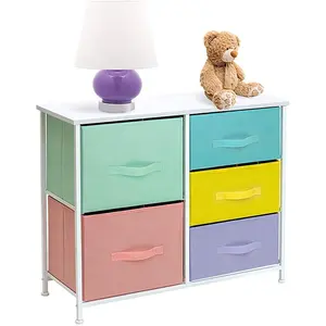 Haute qualité moderne <span class=keywords><strong>pas</strong></span> <span class=keywords><strong>cher</strong></span> salon chambre <span class=keywords><strong>coffre</strong></span> enfants <span class=keywords><strong>bois</strong></span> tissu 5 tiroirs commode, commode - Product Image 1