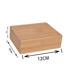 Bamboo <b>Rectangular</b> Storage Box With Lid For Jewelry <b>Watch</b> Eyewear Packaging 4cm Height DS6528 - Product Image 2