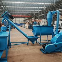 Prix d'usine 1-2 t/h Ligne complète de granulés de paille Ligne de granulés de biomasse Usine de fabrication d'aliments pour animaux