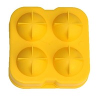Moule à glace pour enfants A2454, 4 cavités, carré, rond, en forme de boule, moule à glace en plastique, moule à glace en tube