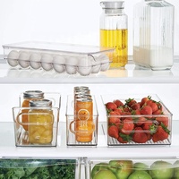 Support pour réfrigérateur, boîte de rangement pour plateau à œufs en plastique, 1 pièce sans Bpa, 21 œufs