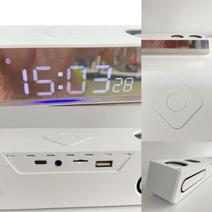 Barra de Sonido A4 <span class=keywords><strong>para</strong></span> Juegos, Altavoz con Batería de 20w, Alarma Personalizada, Reloj Despertador Inteligente con Batería de 24H, Altavoz Estéreo <span class=keywords><strong>para</strong></span> TV con Bajos - Product Image 6