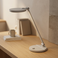 Lampe de bureau LED électrique simple en ABS pour bureau, bras réglable, rotation, gradation progressive, température de couleur 3000K-6500K, CRI élevé