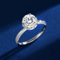 Bagues en Moissanite YBO 1CT D VVS en Argent Sterling 925, Style Hip Hop Tendance, Bijoux pour Fête, Mariage, Anniversaire, Fiançailles