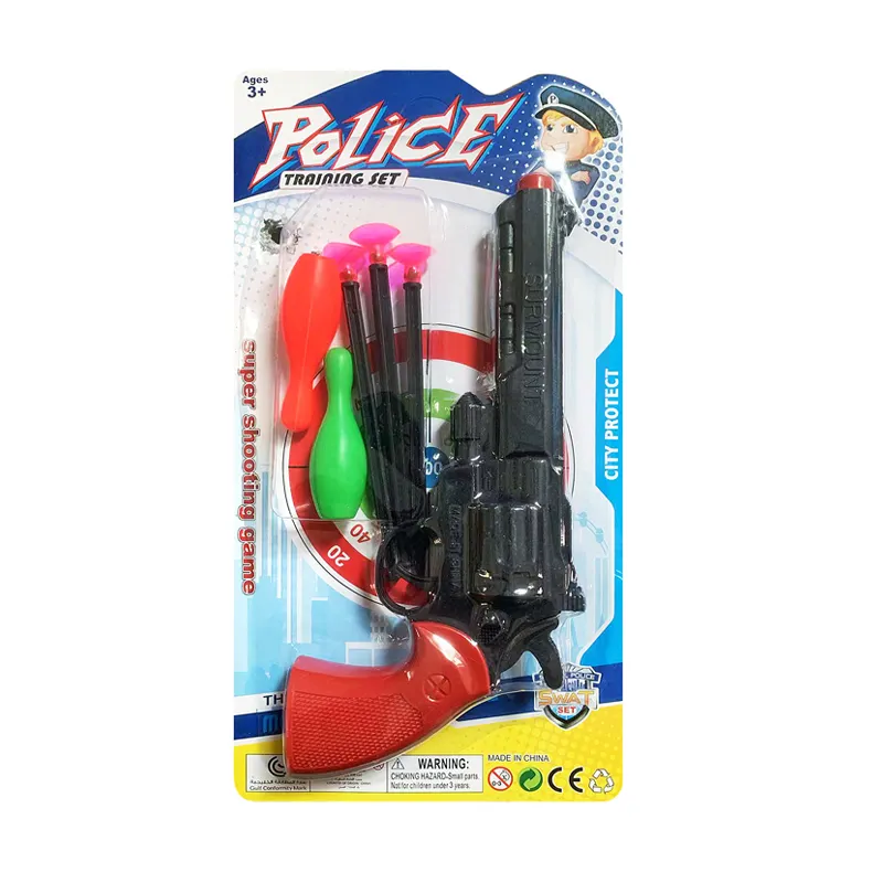कम कीमत दिलचस्प शूटिंग बुलेट 2023 खिलौने बंदूक बच्चों लड़कों के लिए पुलिस