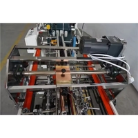 Plieuse-colleuse automatique stable pour boîtes avec collage simple/double face pour plateaux de pop-corn et de chips