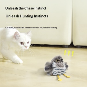 Juguete para Gatos con Vibración Inteligente, Peluche de Búho y Tucán, Varita con Movimiento Automático - Product Image 1
