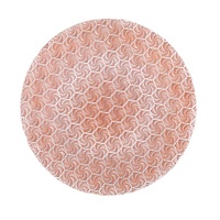 Nouvelle conception Assiettes de présentation en verre dorées de 13 pouces pour événements et fêtes, en forme de rose, pour mariage, vente en gros