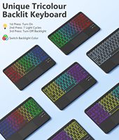 Étui pour iPad Air 11 pouces magnétique anti-taches avec clavier, étui pour tablette, pavé tactile multi-touch M3/M2, protection de l'étui