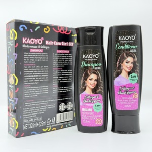 Set Capilar de Colágeno y Sésamo Negro, Champú Nutritivo Profundo <span class=keywords><strong>para</strong></span> el Cabello, Antiencrespamiento, Brillo Intenso, <span class=keywords><strong>para</strong></span> Salón de Belleza, Reventa en Supermercados - Product Image 6