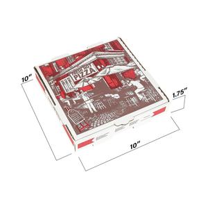 Caja de papel para pizza de cartón cuadrado de 10, 14 y 16 pulgadas biodegradable con purpurina y logotipo personalizado, embalaje de envío reutilizable para industrias alimentarias - Product Image 3