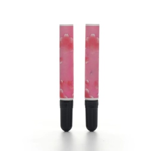 Nouveauté : Tube cosmétique rose en plastique souple de 10 ml (D16 mm) avec bouchon à brosse pour essence de soin des ongles - Product Image 3