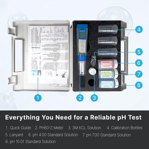 เครื่องวัดค่า pH อัจฉริยะ Apera Instruments AI3711 PH60-Z ใช้พลังงานจากแอป ZenTest Mobile พร้อมระบบบันทึกข้อมูลบนคลาวด์ เทคโนโลยีขั้นสูงสำหรับอุปกรณ์ทดสอบ - Product Image 5