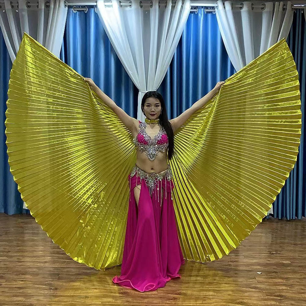 Ailes dorées de danse orientale pour performances - Adult Children's Wings