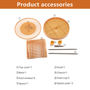 <span class=keywords><strong>Cage</strong></span> à oiseaux suspendue au Design actif, Fixation d'alimentation, <span class=keywords><strong>Cage</strong></span> à oiseaux en plastique, Pigeons, perroquets, nichoir - Product Image 5