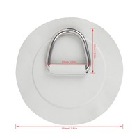 Planche de surf/kayak/SUP gonflable de haute qualité de 15 cm, boucle en D en acier inoxydable, accessoires de fixation ronds en PVC
