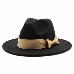 2 Tone Character Outdoor <b>Wide</b> Brim Fedora Hats Women Unisex Wholesale 2022 - Product Image 3