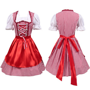Oktoberfest Wench Ladies Fancy Dress German Bavarian Beer Girl Costume Womens Ha - Foto 4