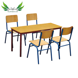 Mesa <span class=keywords><strong>de</strong></span> Juego y Estudio Rectangular <span class=keywords><strong>de</strong></span> Madera para Niños, Moderna, Popular, Económica, en Oferta, para 4 Niños - Product Image 1