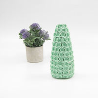 Vase de Pâques en céramique de haute qualité 2025 avec texture de coquille verte