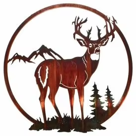 Letrero de Pared de Metal con Diseño Art Deco, Decoración Moderna para Colgar en la Pared, Adornos Elegantes para Jardín y Exteriores del Hogar - Product Image 6