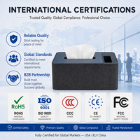 Dispositif d'Écoute Discret en Forme de Boîte à Mouchoirs, Suppresseur d'Enregistrement, Portée 3-5m, Certifié CE RoHS FCC, Idéal pour Salles de Conférence et Cabinets Juridiques