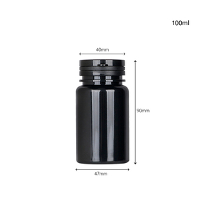 Multiple size optional PET Plastic Bottles 80cc 100cc 120cc 150cc food grade <b>jar</b> for Health Supplements and Repackaging - Product Image 4