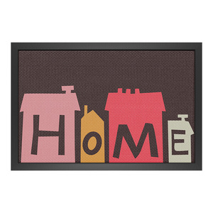 EIFFEL HOME พรมเช็ดเท้าหน้าประตูทรงสี่เหลี่ยมผืนผ้าเคลือบพีวีซีโพลีโพรพิลีนสีโมเดิร์นกันลื่นแบบล้างทำความสะอาดได้ - Product Image 5
