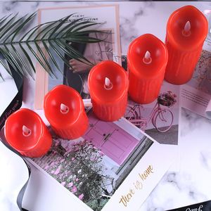 Bougie pilier en verre LED rechargeable sans flamme, alimentée par batterie, personnalisée, marque Gomang, 80g de capacité pour la vente en gros - Product Image 2