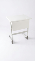 Bureau d'école moderne en bois ARSU avec plateau Verzalit, table individuelle durable pour étudiant, mobilier de salle de classe pour hôtel, tendance, garantie 2 ans
