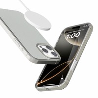 TPU + PC + Silicone + étui de téléphone portable magnétique en métal charge sans fil de haute qualité couleur pure antichoc pour iPhone 17/16/15/14