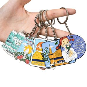 พวงกุญแจโลหะเคลือบเงาแบบนิ่มและแข็ง ดีไซน์หรูหรา สั่งทำได้ตามต้องการ พร้อมโลโก้ตามสั่ง ขายส่ง - Product Image 6