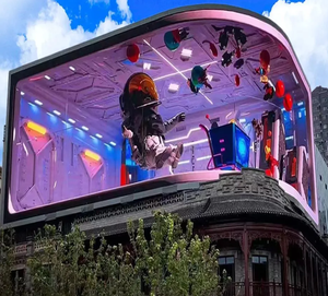 Pantalla LED curva para publicidad exterior 3D, impermeable, P3/P4/P5/P6/P8/P10, letrero digital LED de montaje en pared - Product Image 4