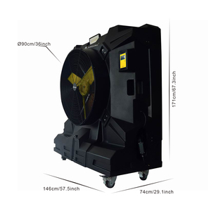 Sistema de Ventilación para Granjas <span class=keywords><strong>H</strong></span> 36', Enfriador de Aire Evaporativo con Función de Aniones y Ruedas, Tipo de Producto: Aires Acondicionados - Product Image 4