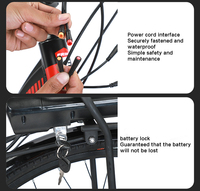 Vélo de montagne électrique directement de l'usine, 28 pouces, 36V 350W, cadre en alliage d'aluminium, 21 vitesses, électronique, pour adultes