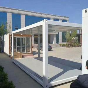 منزل حاوية وحدات فاخرة 20 قدمًا و 40 قدمًا ، منزل تخييم من الفولاذ الجاهز قابل للفصل للاستخدام في المتاجر ، مفهوم منزل صغير - Product Image 5