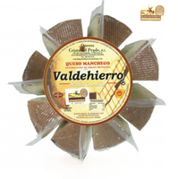 Fromage de mouton semi-fermé Valdehierro AOP Manchego Pasteurisé Délicieux en Tranches Qualité Supérieure en Gros 400g
