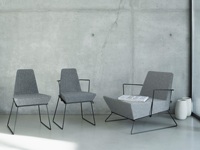 Mobilier de maison au design moderne Fauteuil individuel Fauteuil de bureau d'appoint Fauteuil bleu de style français