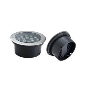Lumière LED circulaire encastrée moderne IP67 en aluminium avec télécommande pour éclairage extérieur de parcs, jardins, allées et aménagements paysagers - Product Image 4