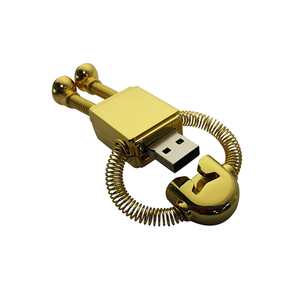 Kim loại tốc độ cao Robot <span class=keywords><strong>USB</strong></span> <span class=keywords><strong>Flash</strong></span> <span class=keywords><strong>Drive</strong></span> 128GB ngón tay cái Pendrive trong món quà phong cách có sẵn trong 64GB 32GB giống - Product Image 4