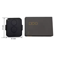 Télécommande 4 boutons 433 MHz ERO en PC noir pour ouvre-porte de garage électrique, remplacement pour portail, maison, voiture, moteur