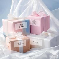 Étiquettes thermiques transparentes autocollantes 2x4 pouces, autocollants transparents imperméables pour la création de logos