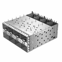 Conector de Jaula SFP+ SFPP-3120-L Apilado de 2x4 Puertos, Encaje a Presión, Tubo de Luz 160P, Compatible con Equipos de Fibra Óptica de Pulso