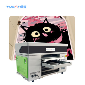 Nouvelle imprimante à plat UV TUCAN 4060 entièrement automatique, encre UV, double tête Epson, fonction 3-en-1 pour le bois, l'acier inoxydable, l'aluminium - Product Image 5