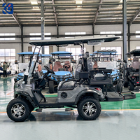 Voiturette de golf électrique tout-terrain CAMP 72V Lithium 4 places, véhicule utilitaire de chasse haute traction pour adultes