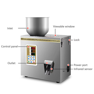 Machine de remplissage semi-automatique 20 grammes pour petits sachets, emballage de sucre, café, poudre alimentaire, fonction de collage, plastique, papier, PLC - Product Image 5